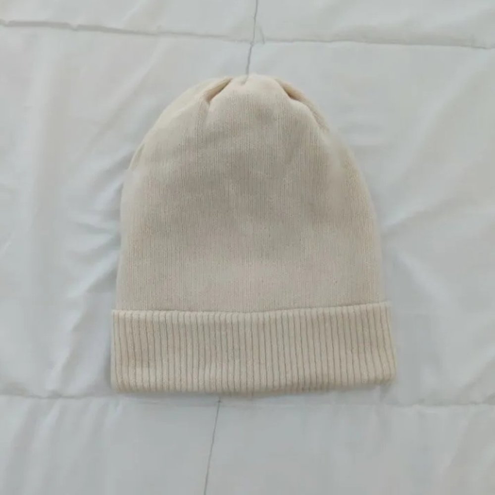 Cream White Beanie